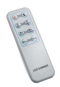 BUILT-IN, INCLUDES REMOTE, DIMMABLE IP20 0-100% WATTAGE LUMENS COLOUR