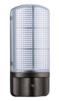 267mm EXTERIOR WALL LIGHT WITH BUILT IN PIR DETECTION RANGE 12 MTRS, 120 DETECTION ANGLE TIME ADJUSTABLE FROM