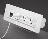 Convenience Outlet PDTSW Simplex Power Outlet, White $106 PDTSG Simplex Power Outlet, Grey $106 PDTSR Simplex Power Outlet, Black $106 PDTPW Stacked Charging USB Outlet, White $319 PDTPG Stacked