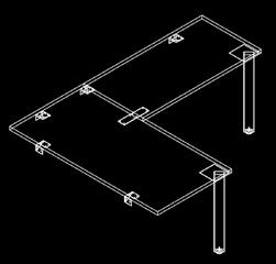T-, C-, Rectangle, and Square Legs T1 (brace req if 60 wide and wider) T3 (54 + wide, brace required on 60 wide+) T2 (48 wide and less) T4 Grid Tether