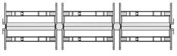 368 XTB4 Double-Sided Linked Bench for Rectangle Tops STEP 1 (@) Top Depth Suffix List 2 For use with 24 D tops 3 For use with 30 D tops STEP 2 (*) Top Width Suffix List A For use with 48 W tops B