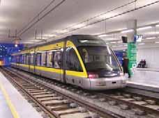 An LRT is a metropolitan electric railway system characterized by its ability to operate single cars or short trains along shared or exclusive