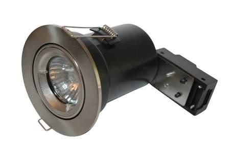 FIRE PROTECTION RANGE 33 Fire Protection Mains Downlights FRGU10FN Mains fixed twist lock fire rated downlight. FIRE PROTECTION Lamp Type Lamp Inc.