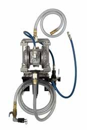 DIAPHRAGM PUMPS SECTION TEN FLUID HANDLING EQUIPMENT Evacuation Kits Alemite offers three new diaphragm pump systems to evacuate fluids from portable used fluid drains and collection equipment and
