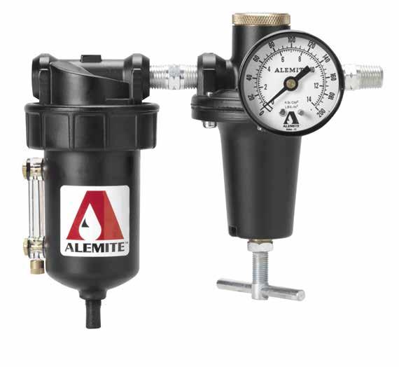 Alemite Compressed Air Components help ensure that your Alemite lubrication systems operate at a high
