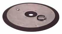 SECTION THREE PUMPS PUMP ACCESSORIES Follower Plates 337665 338802 338803 Product # Drum Size Use with Pump Tube Diameter Outer Diameter Weight 314898 30 lb 6713-4 (Manual) 7/8" (22.2 mm) 8.44" (21.
