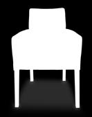 Chair (gray fabric) 22.5"L 27"D 28.