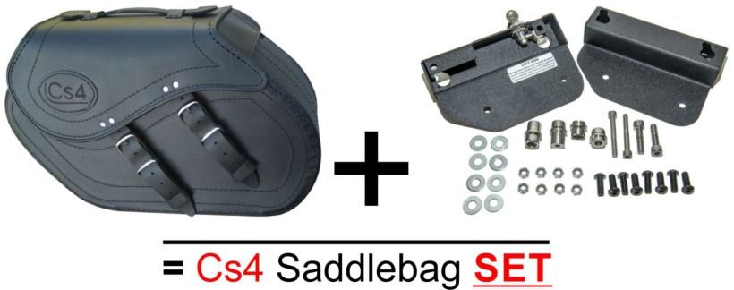 Cs4 Saddlebag Sets : Cs4 Saddlebags + quick release mounting brackets Our Cs4 saddlebag sets contain only the bags in standard version.