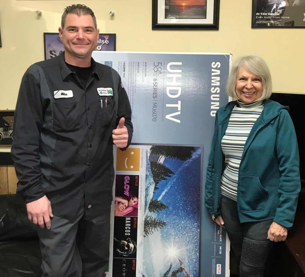 Thank You for The Kind Words CONGRATULATIONS to PENNY WOOD Winner of the 58 Samsung Flat Screen TV in our 2 month Referral Contest!