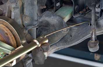 tie rod end support on steering knuckle Torque down screw Torque down three