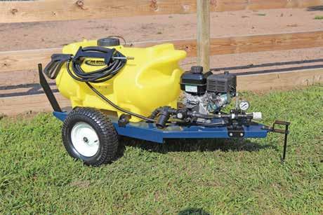 of Hose Ready For Roundup FSTS-40-12V * 5301498 40 Gallon 12 Volt Trailer Sprayer BOOM MUST BE ORDERED SEPARATELY. SEE PAGE 7 40 GALLON 2.