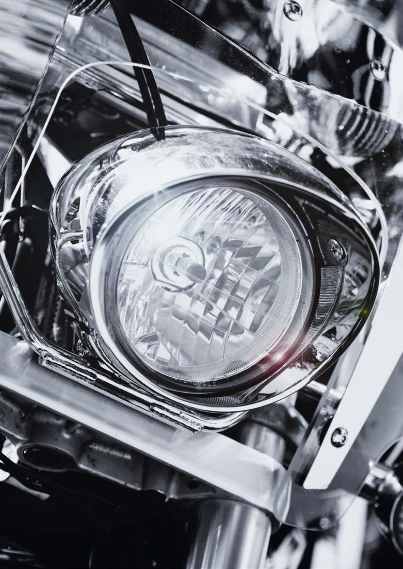 A4 Chapter 7. Subchapter Motorcycles V Halogen headlight lamps Motorcycles V Halogen headlight lamps Excellent view and visibility are vitally important to motorcycle riders.