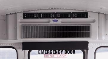 rear bumper Rear emergency door with lower glass One-piece composite front and rear caps for better