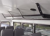interior walls Optional radio with cassette or CD player Optional acoustic tile headliner reduces interior