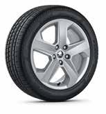 26 27 Dorado 5E0 071 497C 8Z8 light-alloy wheel 7.5J x 17" for 225/45 R17 tyres ET51, silver metallic (only for OCTAVIA RS) Star 5E0 071 496H FL8 light-alloy wheel 6.