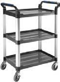 STORAGE WORKSHOP TROEYS AUMINUM AND PASTIC WORKSHOP TROEY - Construction in plastic and aluminum. - 4 swivel wheels, including 2 with brake for easy movement and handling. - Maximum load: 150 kg.