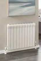 The thermal properties of aluminium make this type of radiator more efficient with low temperature systems In situations with radiators and under floor heating on the same system, aluminium radiators