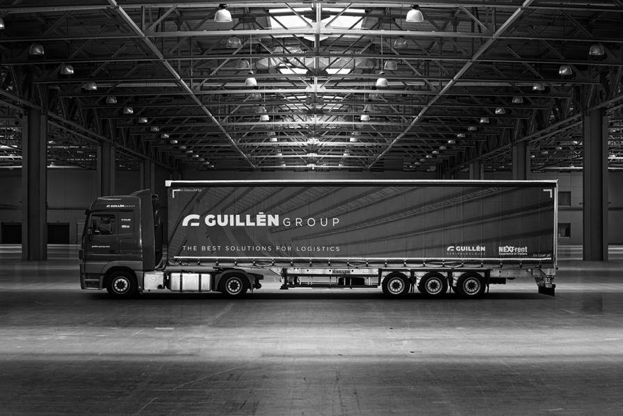 THE BEST SOLUTIONS FOR LOGISTICS THE BEGINNING OF A NEW AGE We welcome you to Guillén Group: the same company as always, with a completely renewed aesthetic and philosophy.