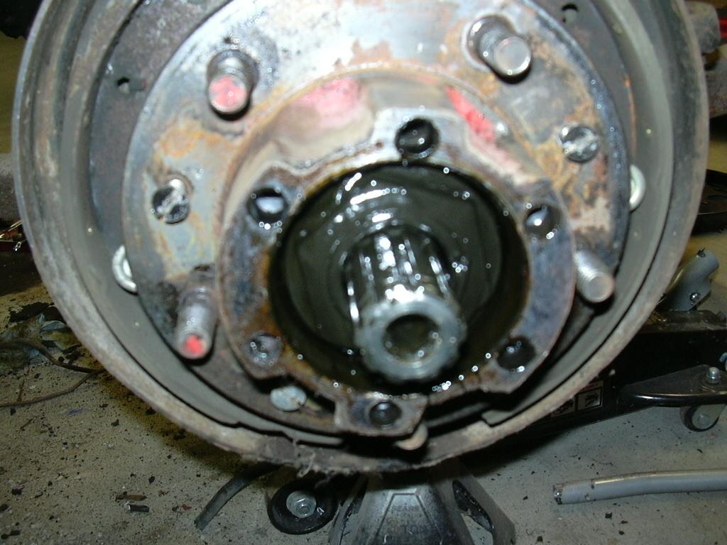 However, the pinion shaft seal was shot as were the front wheel bearings and king