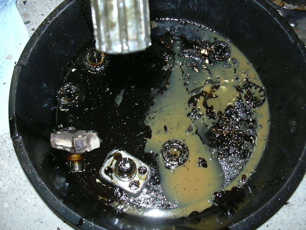 There was virtually no oil/grease in the knuckle housing, just water.