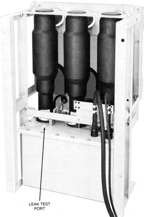 S275-10-1 Leak Testing Tank If the interrupter is installed in a location where it will be submerged, the tank assembly should be leak tested to ensure that all seals are fluid leak tight.