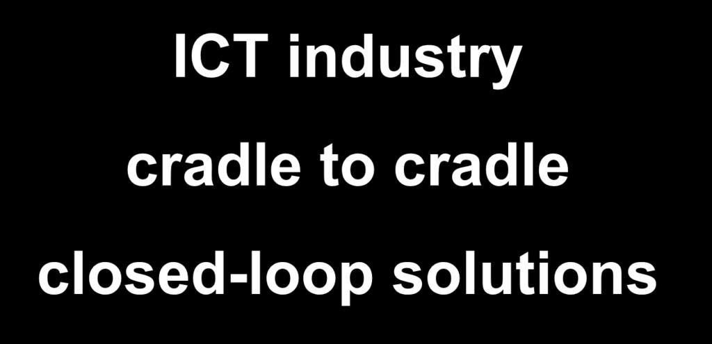 ICT industry cradle to cradle closed-loop solutions