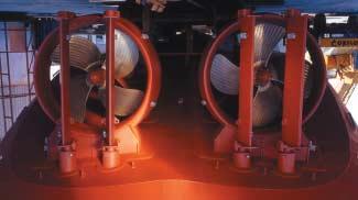 Two Lips FP-propellers in HR nozzles. Nozzles The application of a nozzle increases the thrust at relatively low ship speeds.