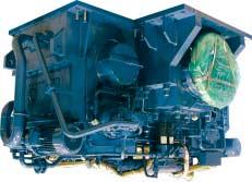 Wärtsilä Gear type TCH200V65/2. Twin input single output gear with two stage reduction, gear ratio 10:1, designed for diesel electric propulsion.