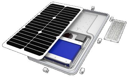 SYSTEM OVERVIEW Main components: Monocrystalline silicon solar panel Intelligent