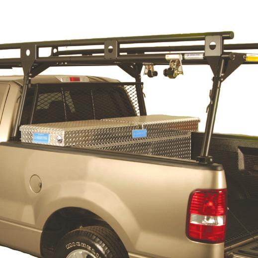 Shelving and drawer packages for pickups with a commercial topper. Removable ladder rack for there when you need it convenience.