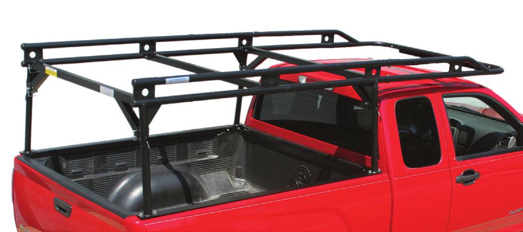 Our commercial grade ladder racks are designed to transport everything from ladders, lumber and sheet goods and allow you to remove the rear crossbar for carrying tall items in the truck bed.