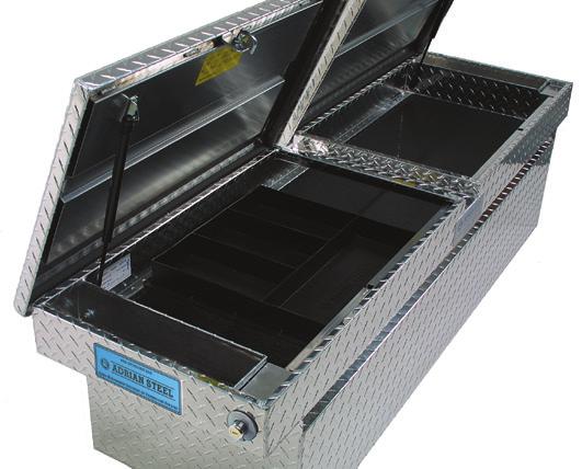 0 diamond tread aluminum. Are you getting a low-profile, domed lid? Adrian Steel boxes feature an extra degree bend and double channel reinforcement to add strength and stiffness to the lid.