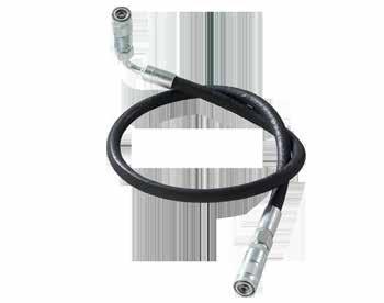 172 Training systems for hydraulics Components and spare parts Hydraulic accessories Hose lines with locking couplings, nominal diameter DN5 and 90 fitting Hose line 700 mm with 90 fitting Material