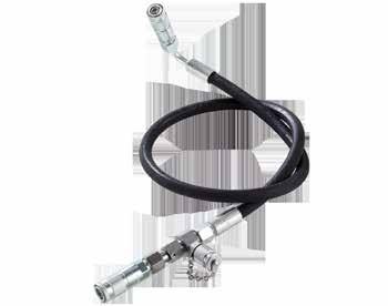 Components and spare parts Training systems for hydraulics Hydraulic accessories 173 Hose lines with locking couplings DN5, 90 fitting and Minimess port Hose line 700 mm with 90 fitting and Minimess