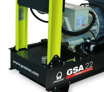 OPEN SET AIR COOLED GSA22D-65D GSA22D-65D: The right solution against electricity mains failures This series of generators provides peace-of-mind; with a greatly extended running time, these sets