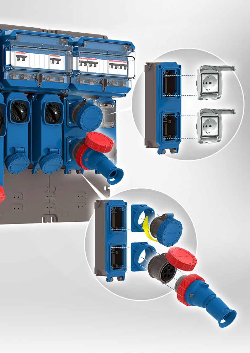 Synergy with the TAIS range Total compatibility with domoter domestic sockets 5121 579840 579840 Fix the components with 1/4 turn 5121 419031