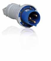 Plugs 63 A, IP 67 Watertight Enclosure in thermoplastic polyester (PBT). Cable entry with compression gland, internal and external cable clamp.