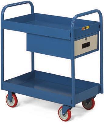 00 36x18" 3- Lip-Up model shown. Deep- Utility Carts 12-gauge steel shelves 800-lb. capacity " polyurethane casters All-welded 3"D shelves keep small items in place during transport.