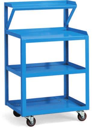 capacity 3" polyurethane casters All-welded all-in one cart transports both large tools and small instruments. Quality construction ensures long service life.