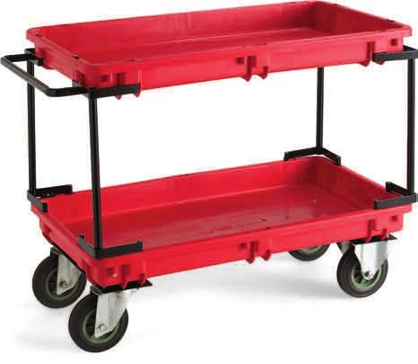 30 Swivel 4" 878402-W 13.20 RECYCLABLE Economical Tray- Carts Structural foam 300-lb.