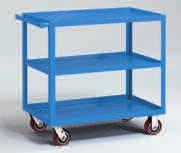 00 36x24" shown with " polyurethane casters. All-Welded Utility Carts 12-gauge steel 1200 2000-lb. capacity Polyurethane or full-pneumatic casters All-welded Built for rigidity and long service life.
