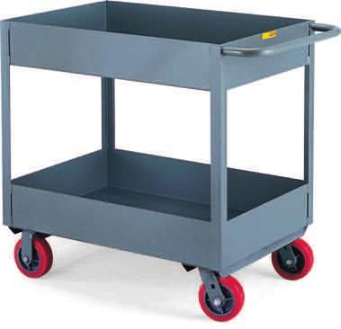 Trucks & Carts UTiLTy CArTS 6" Deep Truck Deep- Trucks 12-gauge steel shelves 1200- and 3600-lb. capacities Polyurethane casters All-welded Extremely rigid and durable truck.