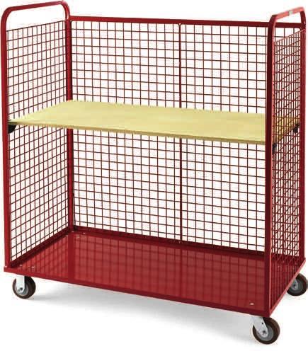 capacities Multiple caster choices available Wxd Wood-shelf truck with 8" full-pneumatic casters Newly redesigned cage trucks are one of the strongest in the industry.
