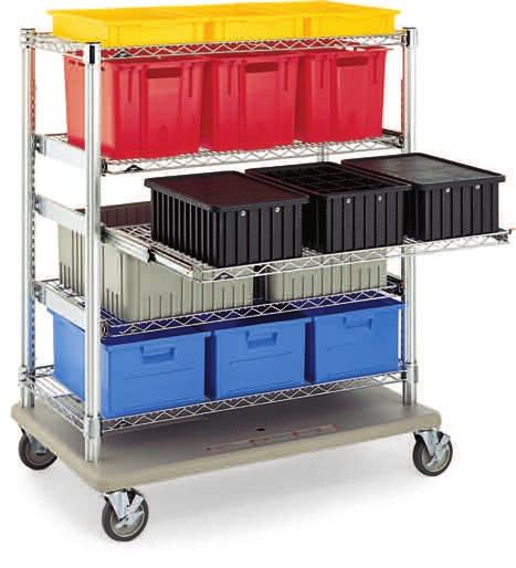 Trucks & Carts STOCK TRUCKS Starsys Trucks Wire shelves 480-lb. capacity " rubber casters Convenient pull-out shelves bring all truck contents right to your fingertips.