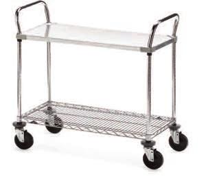 Trucks & Carts WIRE TRUCKS Shown with Super Erecta Brite finished shelves. Other finishes also available: stainless steel and Metroseal II for corrosive environments. Call for information.