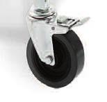 NEW Round-Post Casters " swivel polyurethane 2 swivel with brake. 300-lb. capacity per caster. Include donut bumpers. Sold in packs of 4. 7683700-W $.