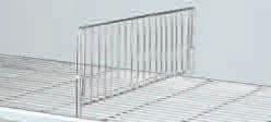 PVC Liners for Square Post Shelving Keeps small parts and supplies from falling through open wire shelves.