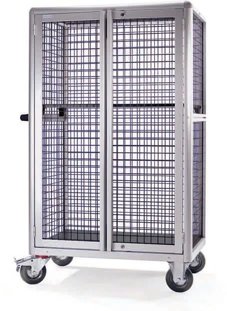 SALE ON THIS PAGE Trucks & Carts SECURITY TRUCKS 712000-R shown with (2) 713100-R shelves.
