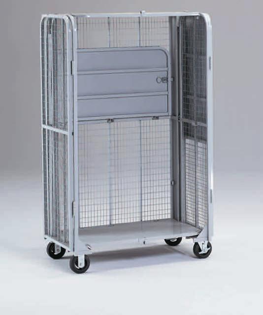 Trucks & Carts SECURITY TRUCKS Visible Contents Security Trucks Mesh sides with 12-gauge steel frame 2000-lb.