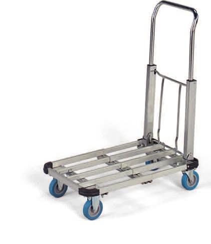 capacity Aluminum deck 9"H deck Full-size platform truck folds to the size of a